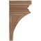 Ekena Millwork 7"W x 7 3/4"D x 14"H Jumbo Nevio Wood Vintage Decor Corbel, Weathered Brown CORWD07X07X14NEBR - alternate 3